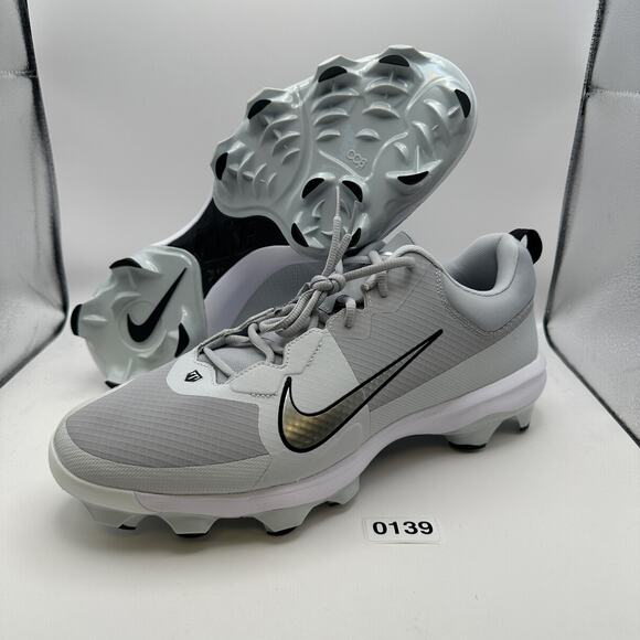 NIKE Baseball Cleats Men\'s 15 Force Trout 9 Pro MCS Gray